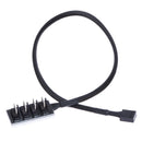 Host Case PC Cooler Cooling Fan Power Cable 1 Female to 4 Male 4Pin Socket