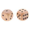 Set of 10 Wooden D6 Dice 3cm Gaming Dice for D&D RPG Accessories Wood