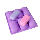 1Pcs Silicone Soap Molds Set 6-Cavities Mixed Patterns Soap Mold