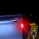 4pcs Safety Reflective Tape Warning Car Door Stickers Accessory Carbon Fiber