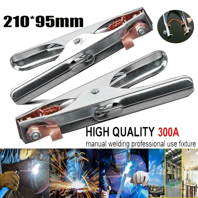 300A Earth Ground Cable Cord Clip Clamp Welding Manual Welder Electrode Holder