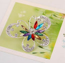1X Fashion Elegant Diamond Butterfly Wedding Bridal Brooch Pin Rhinestone C