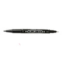 10PCS Fine Dual Heads Marking Pen Marker Waterproofink Thin Nib Black