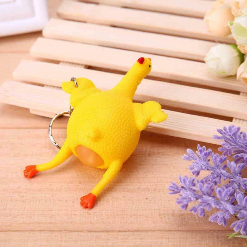 Tricky Funny Gadgets Toys Squeeze Chicken Egg Laying Hens Stress Relief