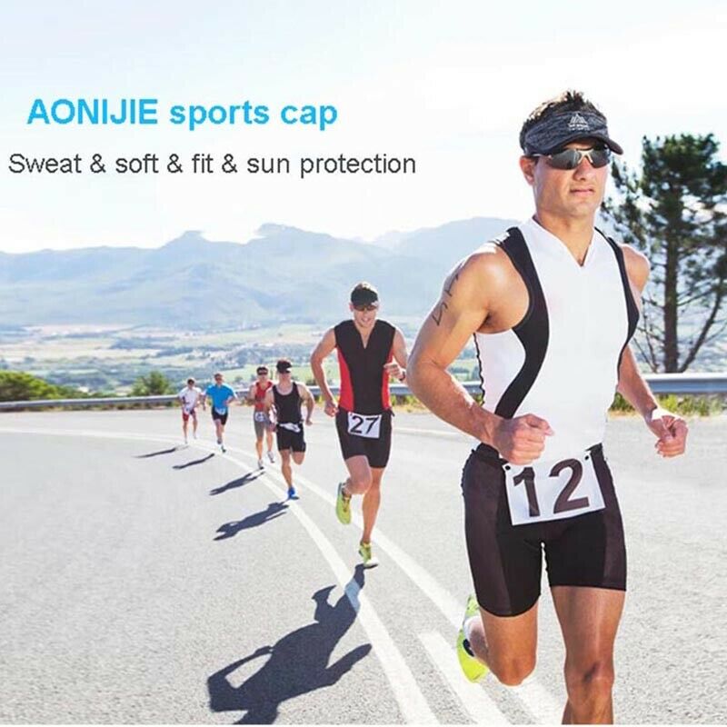 Aonijie Women Men Outdoor Running Hat Ultralight Quick Dry Visor Cap Sport  E4H3