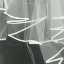 Elegant White Elegant Beauty Two Layers Short Net Tulle Bride  For Wedd â„–[