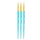 3Pcs/Set Nail Art Crystal Handle French Flower Design Lines Liner Grid Pain S5U7