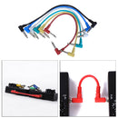 6xGuitar Part Angled Plug Audio Cable Leads Patch Cables for Guitar Pedal Effect
