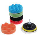 8 pcs 4 inch Sponge Polishing Waxing Buffing Pads Kit For Car Polisher 3C