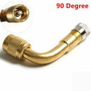 2pcs Car Air Tire Tyre Valve Extension Stem Extender Brass 90 Degree