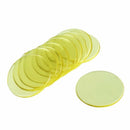 100pcs Clear Yellow Plastic Bingo Chips 1.9cm