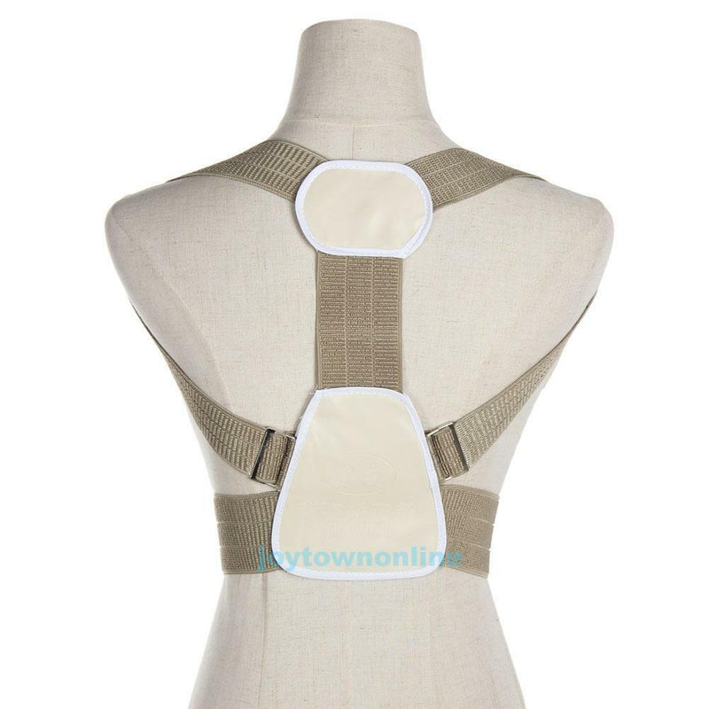 Adjustable Shoulder Lumbar Back Support Brace Belt Strap Posture Corrector