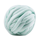 25 Meters Chunky Wool Yarn  Soft Bulky Arm Knitting Wool Roving Light Green