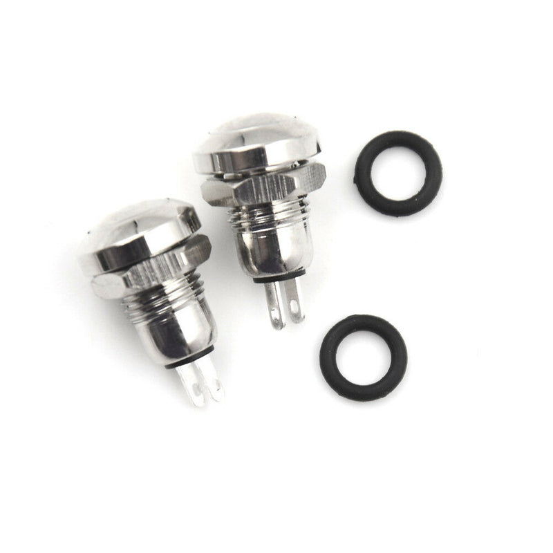 2pcs 8mm Mini Micro 2Pin Metal Waterproof Momentary Push Button Switch Gw