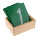 Montessori Mathematics Sandpaper Number Wooden Box 0-9 kid Early Educational