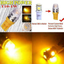 5pcs Yellow High Power T10 5730 LED Light Bulbs W5W 192 168 194 12V Y5C4 K3 C9G0