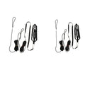 Set Of 2 Birds Leash Parrot Traction Rope For Medium Large Birds