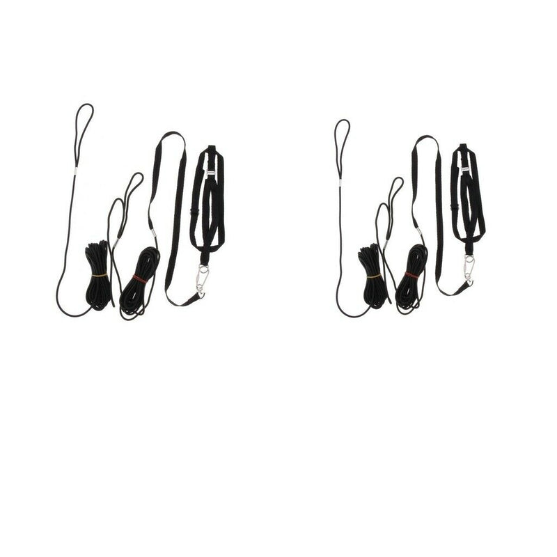 Set Of 2 Birds Leash Parrot Traction Rope For Medium Large Birds