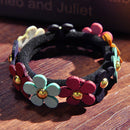 Accessori per capelli elastici di bellissimi fiori dolci colorati a coda 3C