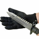 Outdoor Working Gloves Protective Cut-Resistant Anti Abrasion Safety Black