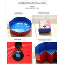1pc Pet Swimming Pool Foldable Portable Pet Pool Non-slip Bottom for Dogs Blue