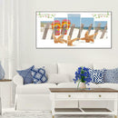 5pcs 5D DIY Full Drill Diamond Painting Beach Cross Stitch Kits Home Wall Decor