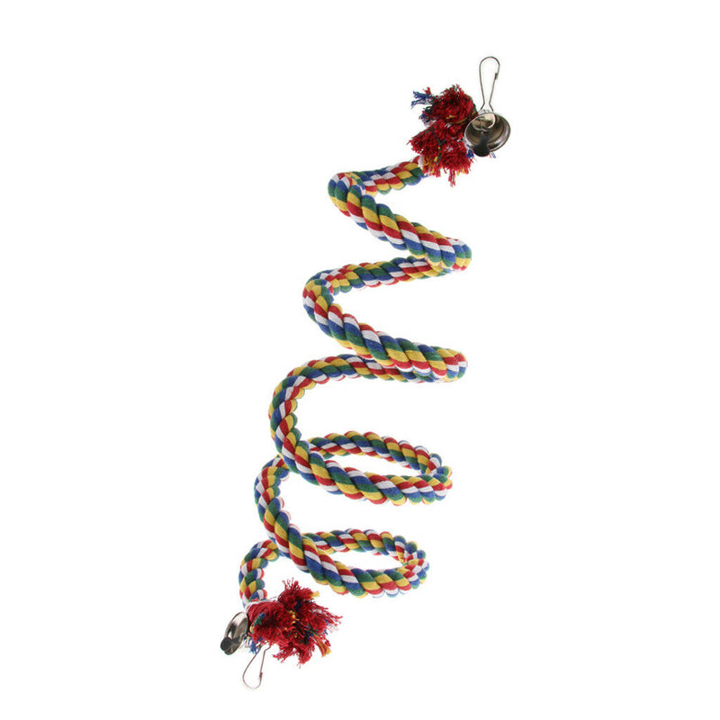150CM Colorful Cotton Rope for Pet Bird Parrot Stand Perch