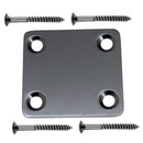Black Guitar Neck Plate + Boat Style Mono Jack + Plate Socket