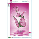 5D DIY Diamond Painting Red Butterfly Embroidery Cross Stitch Mosaic Decor