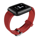 116 Plus 1.3 inch Screen Smart Bracelet Fitness Tracker USB Wristband (Red)