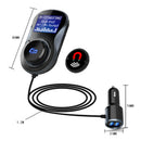 Wireless Bluetooth 4.1+EDR Car MP3 Player Kit Hands-Free Dual USB FM Transmitt Z