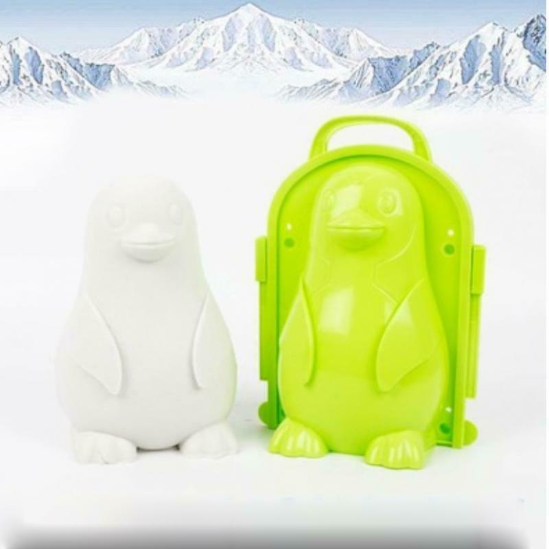 2Pieces Snowball Tool Winter Outdoor Sport Snow Toys for Kids  Penguin