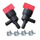 (Pack of 2) 1/4 inch 90 Degree Fuel Shut Off Valve for Briggs & Stratton 69 U4A8