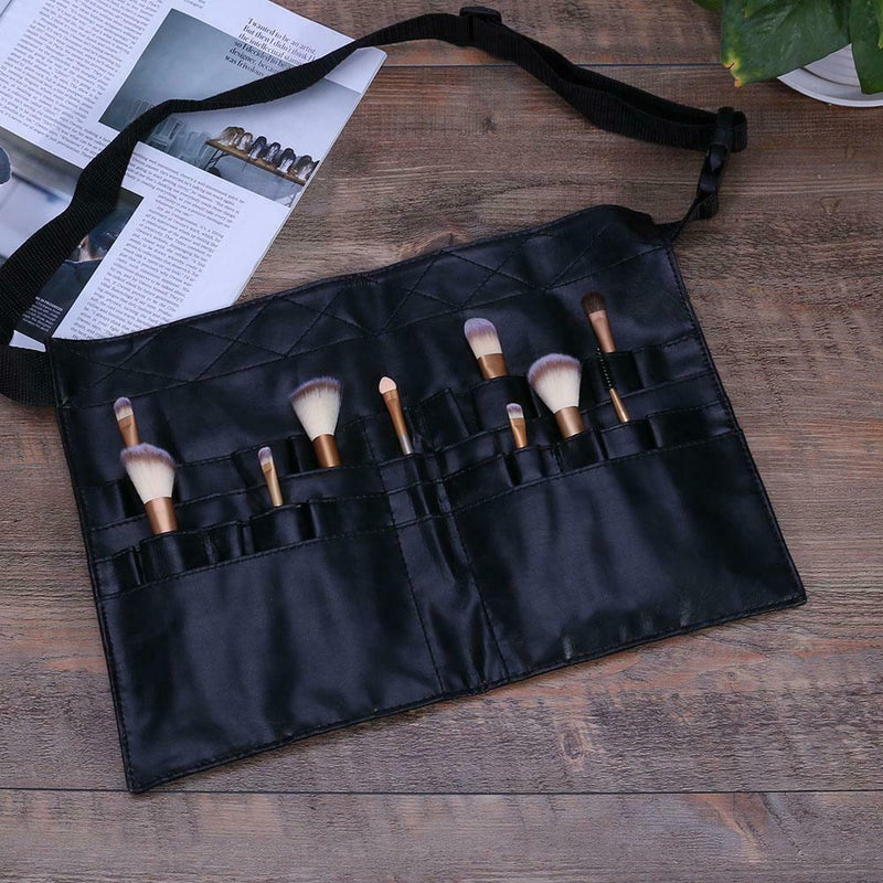 Makeup-brush Bag Black Apron Belt Professional PVC Makeup Tool Case Bag A