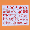 Christmas Tree Waterproof Removable Glass Door Wall Stickers Home Decor(Red A