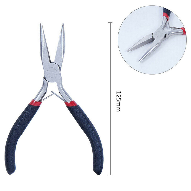 1 Set/5pcs Stainless Steel Pliers Jewelry Making ,Repairing Tool Kit
