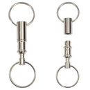 2X Detachable Heavy Duty Dual Key Ring Safety Key Chain Pull Apart Snap HcJC.AU