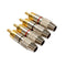 4PCS RCA Plug Audio Video Locking Cable Connector Plug Titanize Connector #gib
