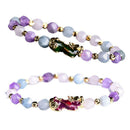 2 x Feng Shui Pixiu Bracelet Jewelry Attract Wealth  Luck Charm Bead Bracelet .