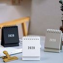 2020 Delicate Simple Desk Calendar Refreshing Mini Desktop Note Coil CalendaJ5Q5