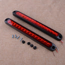 2x 15LED Reverse Stop Brake Turn Signal Rear Tail Light Truck Trailer RV Pickups
