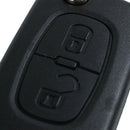 2 buttons foldable key shell for remote PEUGEOT207 307 308 407 & CITROEN