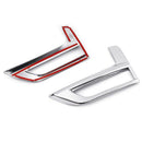 Front + Rear Fog Light Lamp Cover Chrome Bumper Reflector Accessories for 2