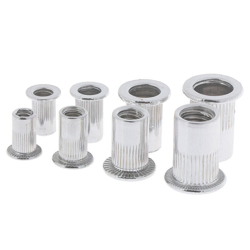 100 x Steel Aluminum Threaded Rivet Nut Inserts Rivnut Nutsert M4/M5/M6/M8 S Bj