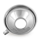 Stainless Steel Wide Mouth Pouring Canning Funnel Hopper Filter Jam Kitchen Tool