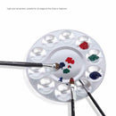 Metal 10 Well Round Artist Watercolours Paint Mixing Palette Tray M3M2