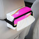 Creative Car Sun Visor Seat Back Elastic Tissue Napkin Paper Box Holder