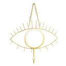 Hanging Wall Mirror Decorative Eye Shaped Wall Mirror for Home Bathroom Office