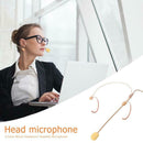 3.5mm Wired Headworn Headset Microphone Mic for Wireless Bodypack Transmitter