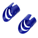 4x Guitar Ukulele Thumb Bass Fingertip Guards Finger Picks Protectors Blue L